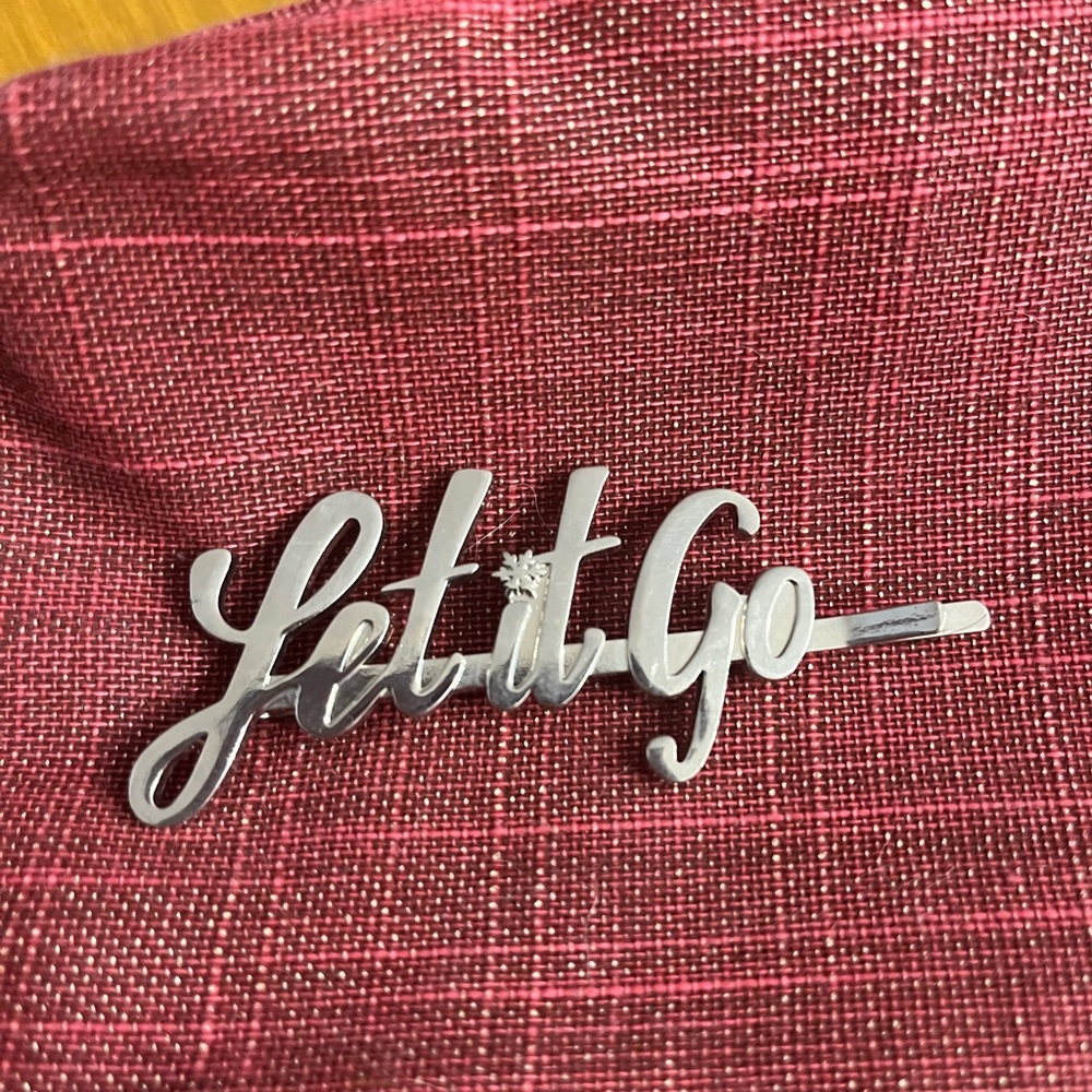 Silver 'Let it Go' Disney Frozen Bobby pin barrette